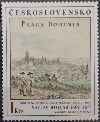 CHECOSLOVAQUIA 1981, Vista de Praga – Václav Hollar