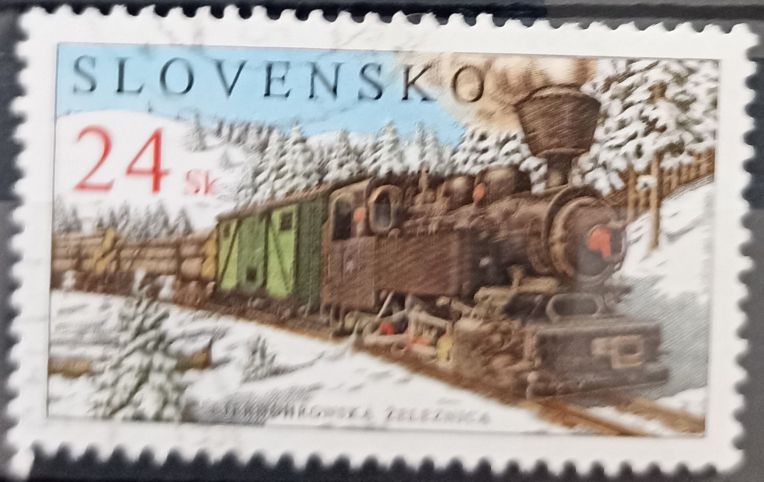 Eslovaquia ~2003-2005 Ferrocarril Ciernohronska locomotora vapor
