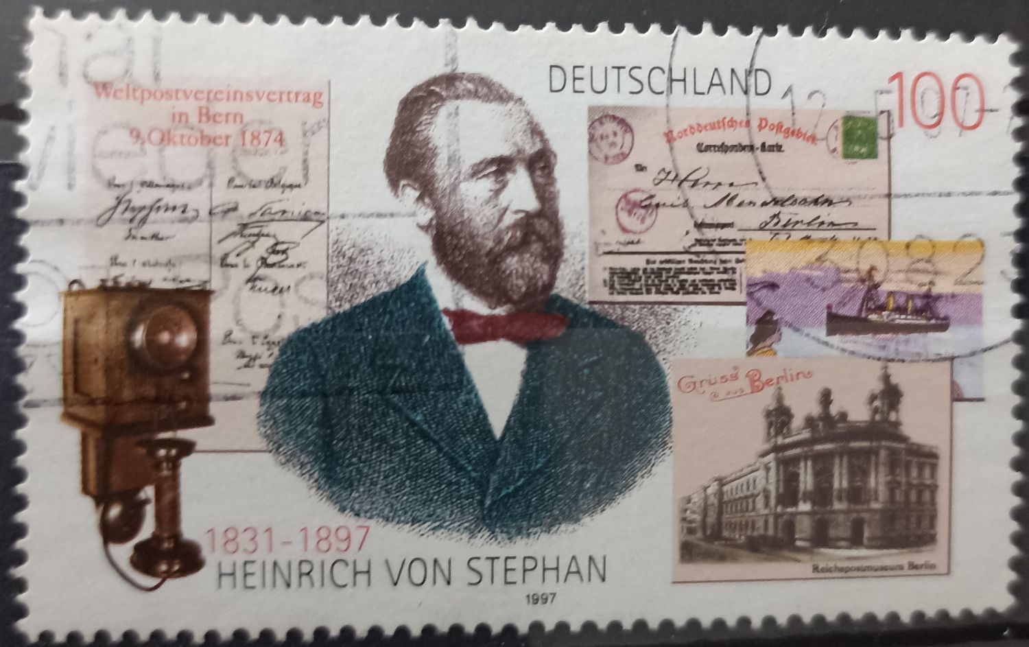 Alemania 1997 Heinrich von Stephan fundador UPU