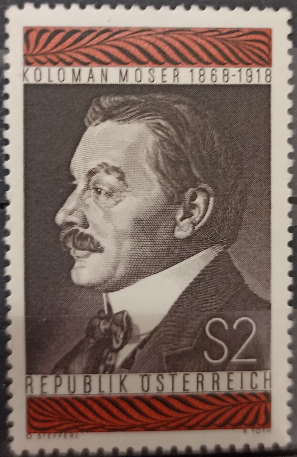 Austria ~1968 Koloman Moser Secesión vienesa