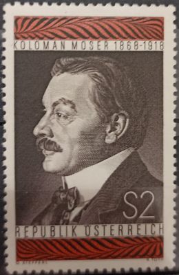 Austria ~1968 Koloman Moser Secesión vienesa