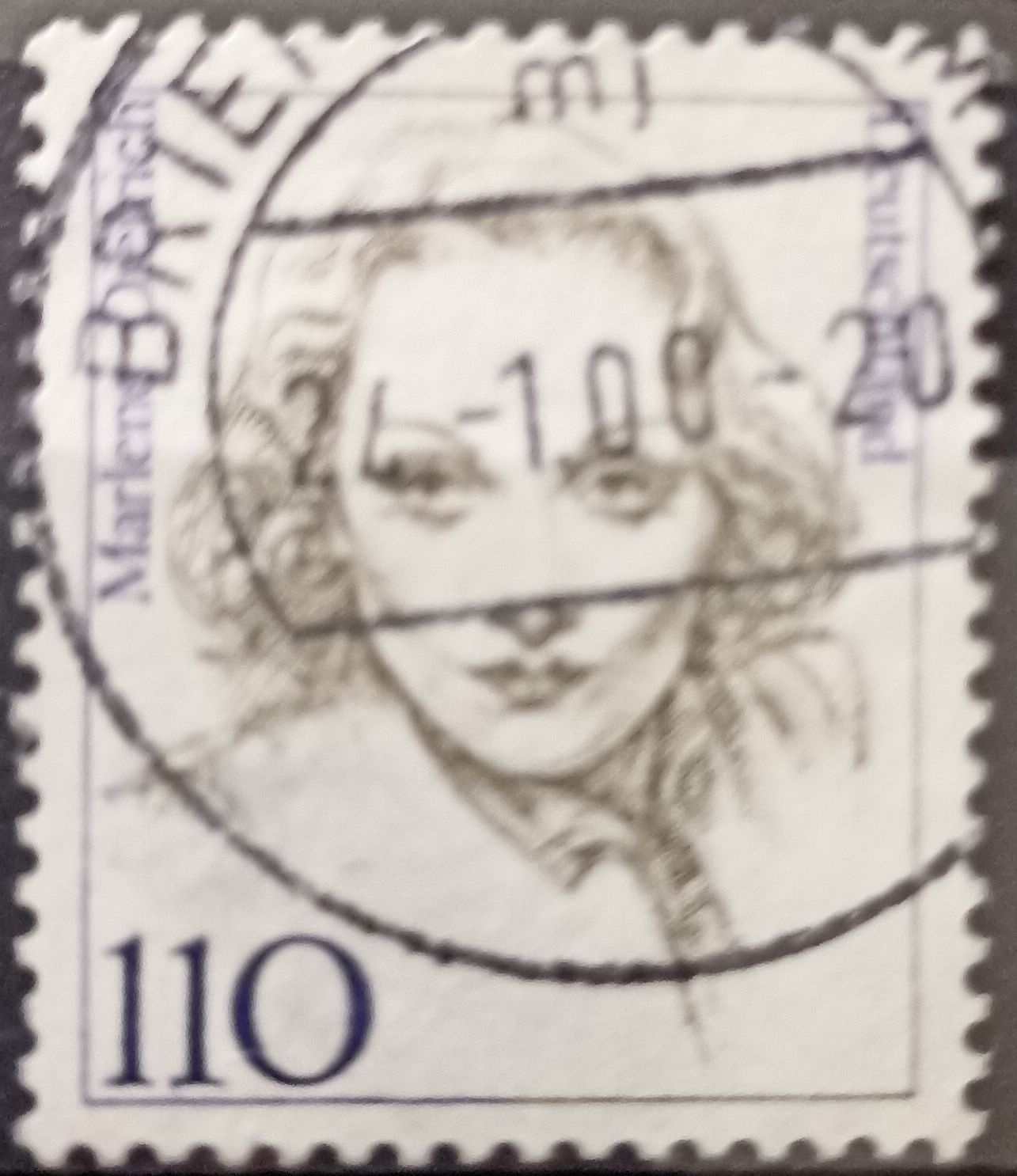 Alemania ~1997 Marlene Dietrich actriz 110 Pf
