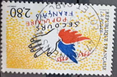 Francia 1995 Secours Populaire Français 50 aniversario