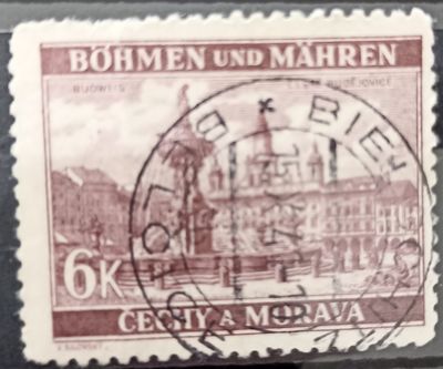 Bohemia y Moravia ~1939-1944 Paisajes České Budějovice 6K