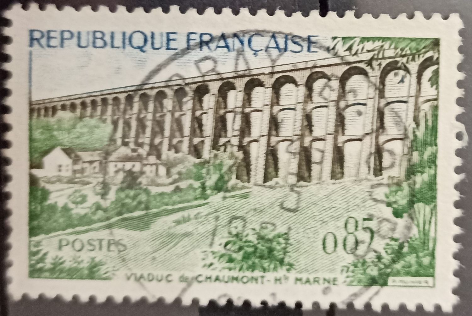 Francia ~1960 Viaducto de Chaumont Haute-Marne