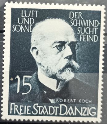 Ciudad Libre de Danzig ~1935-1937 Robert Koch antituberculosis