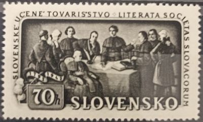 Eslovaquia 1943 Sociedad Literaria Eslovaca 1792-1942 70h
