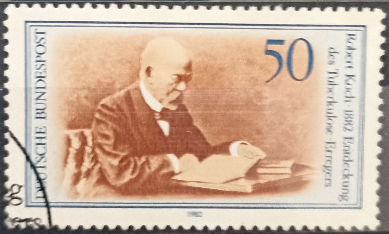 Alemania 1982 Robert Koch descubrimiento bacilo tuberculosis