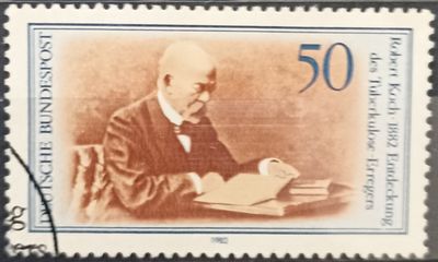 Alemania 1982 Robert Koch descubrimiento bacilo tuberculosis