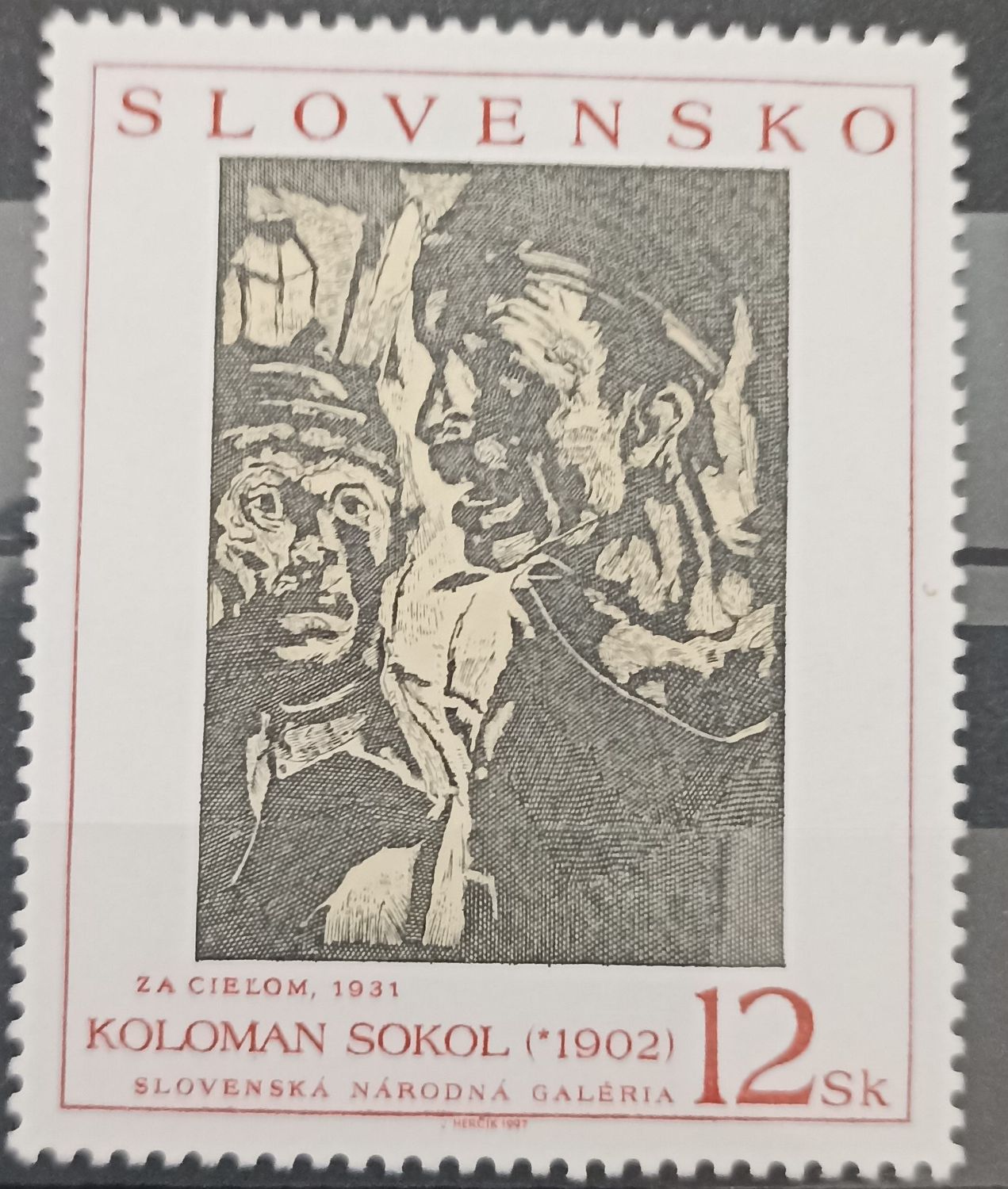 Eslovaquia 1997 Arte Koloman Sokol Za cielom 1931