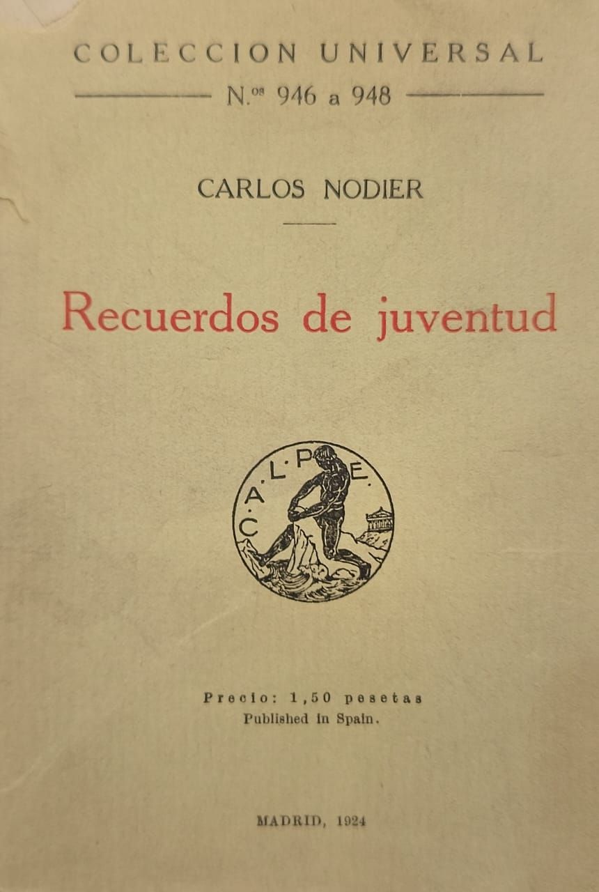 Recuerdos de juventud – Carlos Nodier