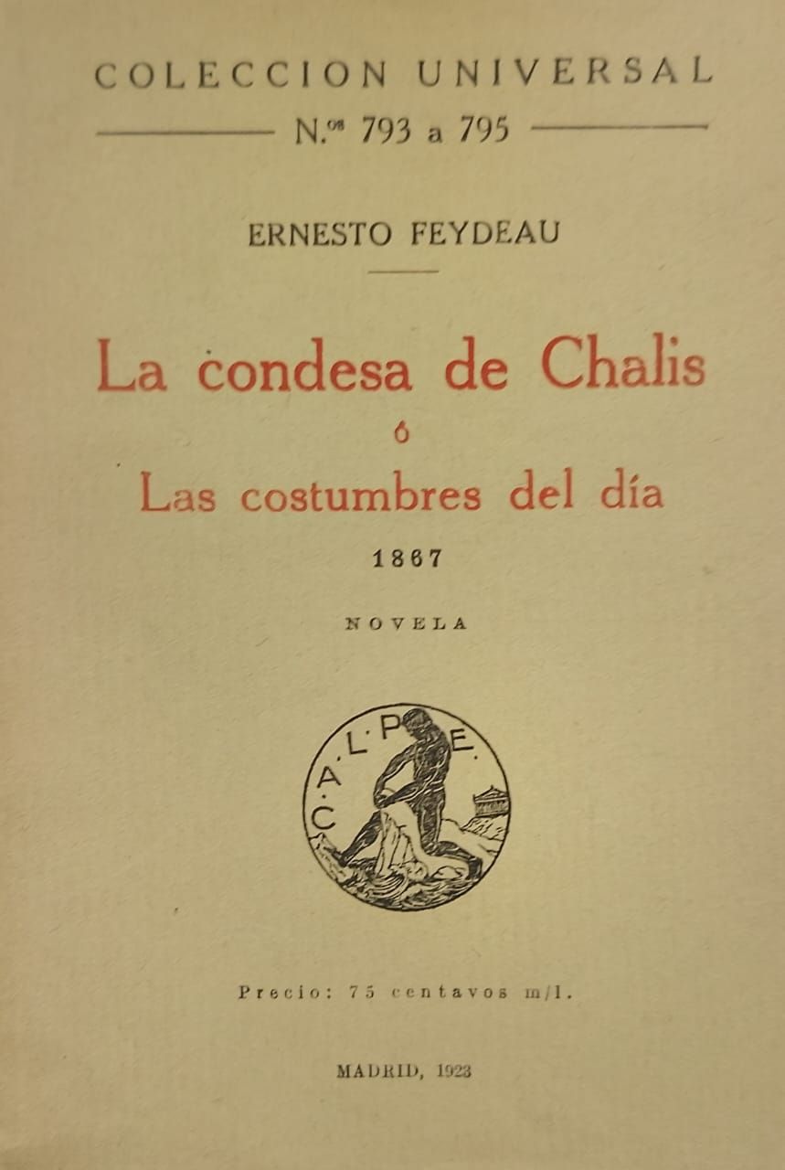 La condesa de Chalis – Ernesto Feydeau