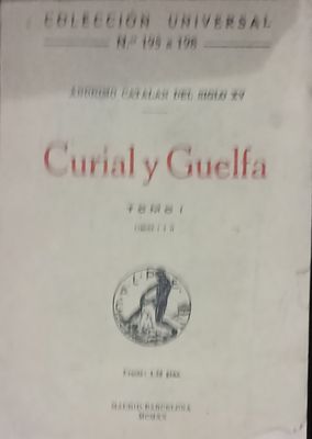 Curial y Guelfa. Tomo I – Anónimo catalán del siglo XV