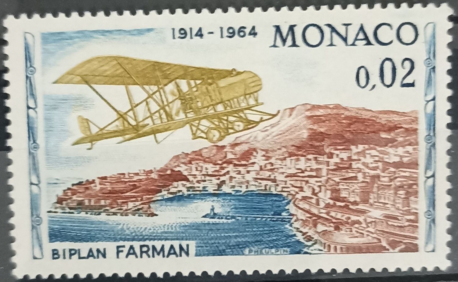MÓNACO 1964, Biplano Farman