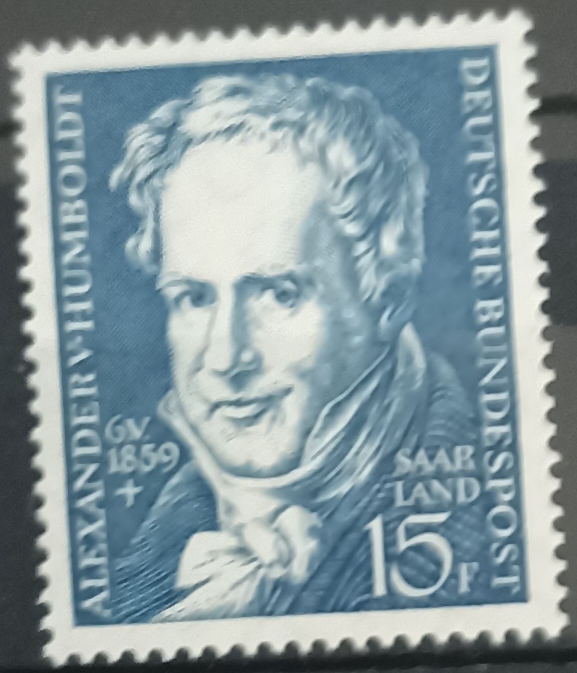 ALEMANIA - Sarre 1959, Alexander von Humboldt