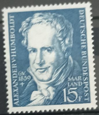 ALEMANIA - Sarre 1959, Alexander von Humboldt