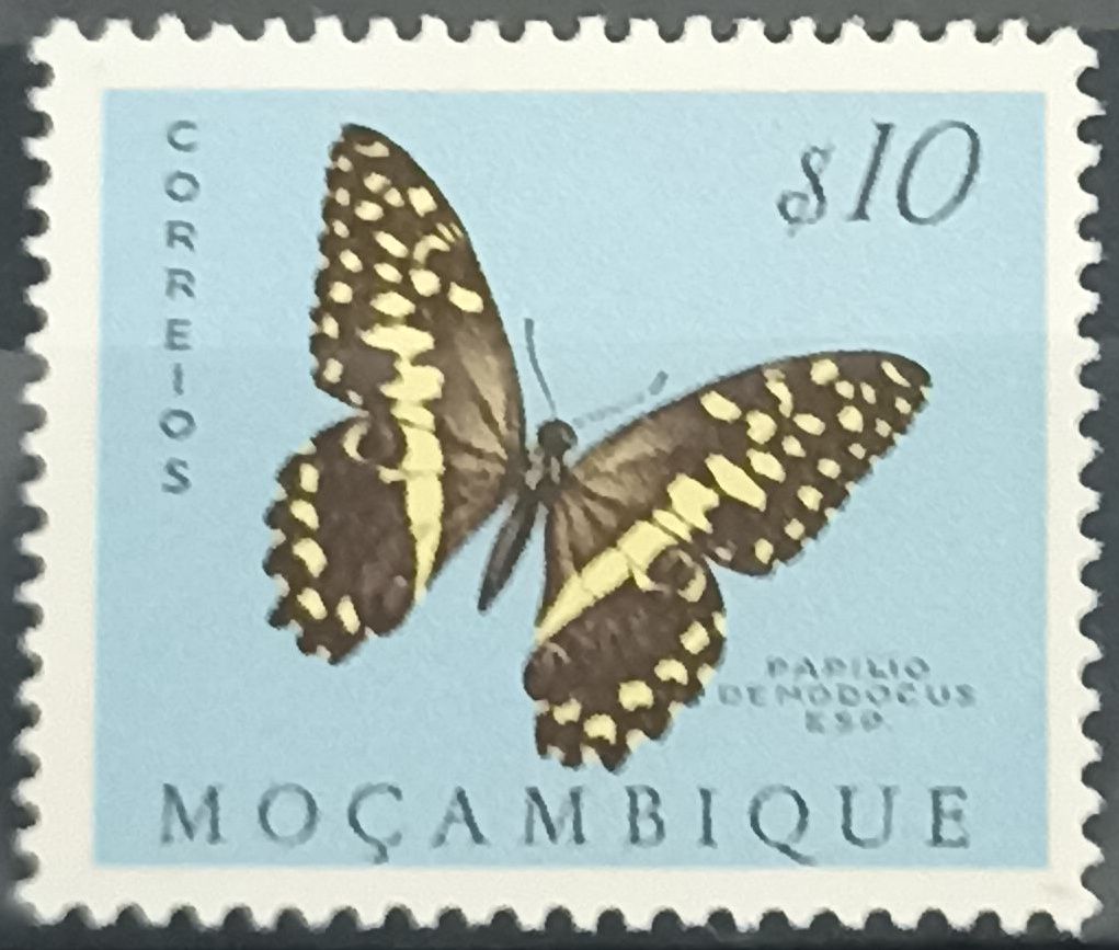 MOZAMBIQUE 1953, Mariposa Papilio demodocus