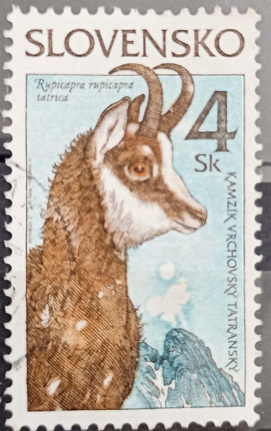 ESLOVAQUIA 1999, Kamzík Vrchovský Tatranský – Rupicapra rupicapra tatrica 4 Sk
