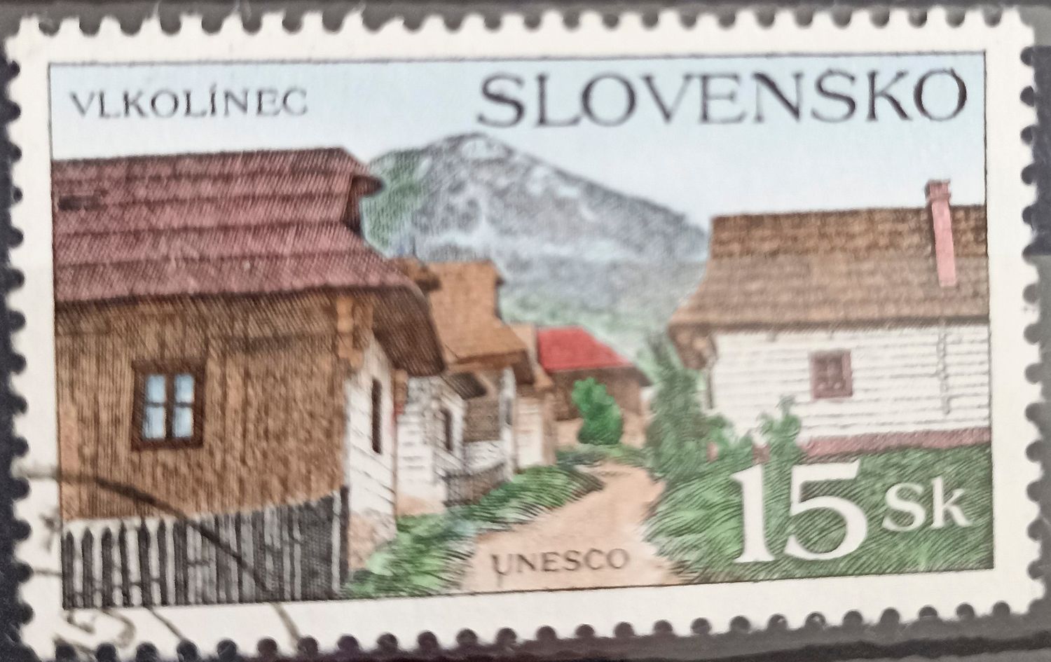 ESLOVAQUIA 1994, Vlkolínec – casas de madera tradicionales