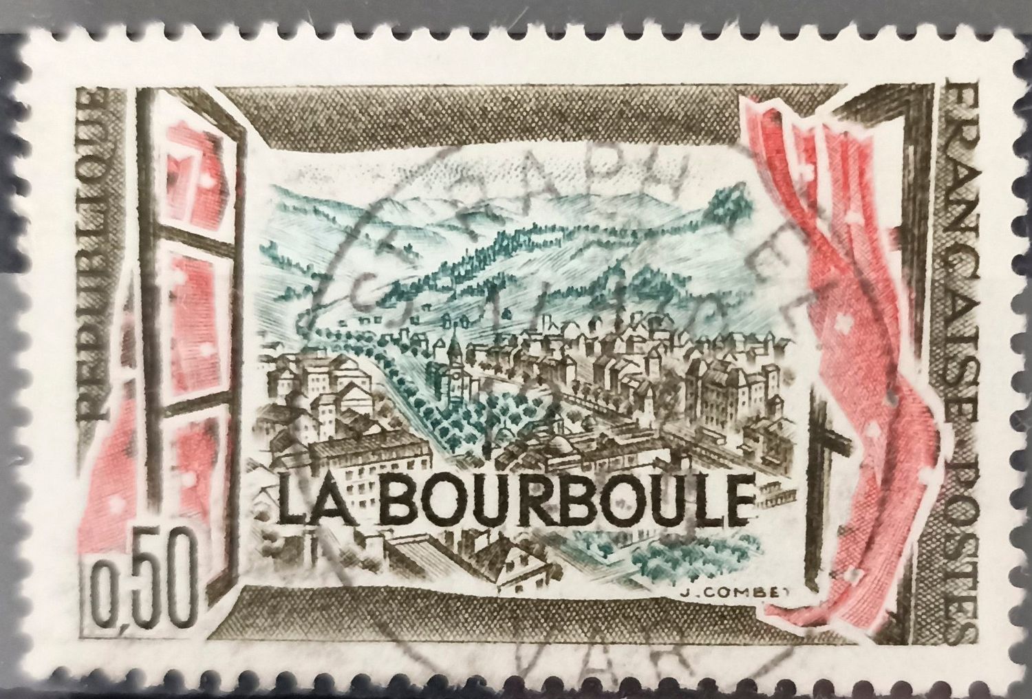 FRANCIA 1961, La Bourboule – vista panorámica