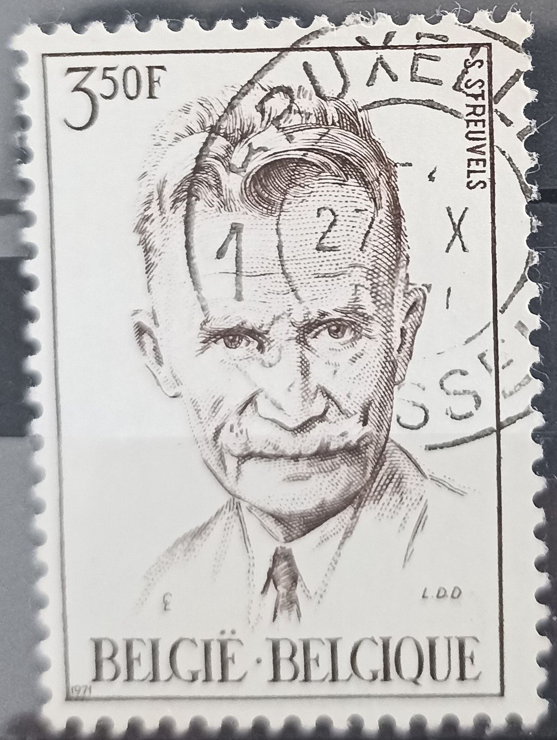 BÉLGICA 1971, Stijn Streuvels 1871-1969 – escritor flamenco
