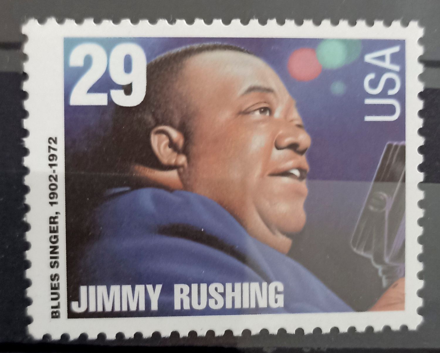 Estados Unidos 1994, Jimmy Rushing, cantante de blues 1902-1972