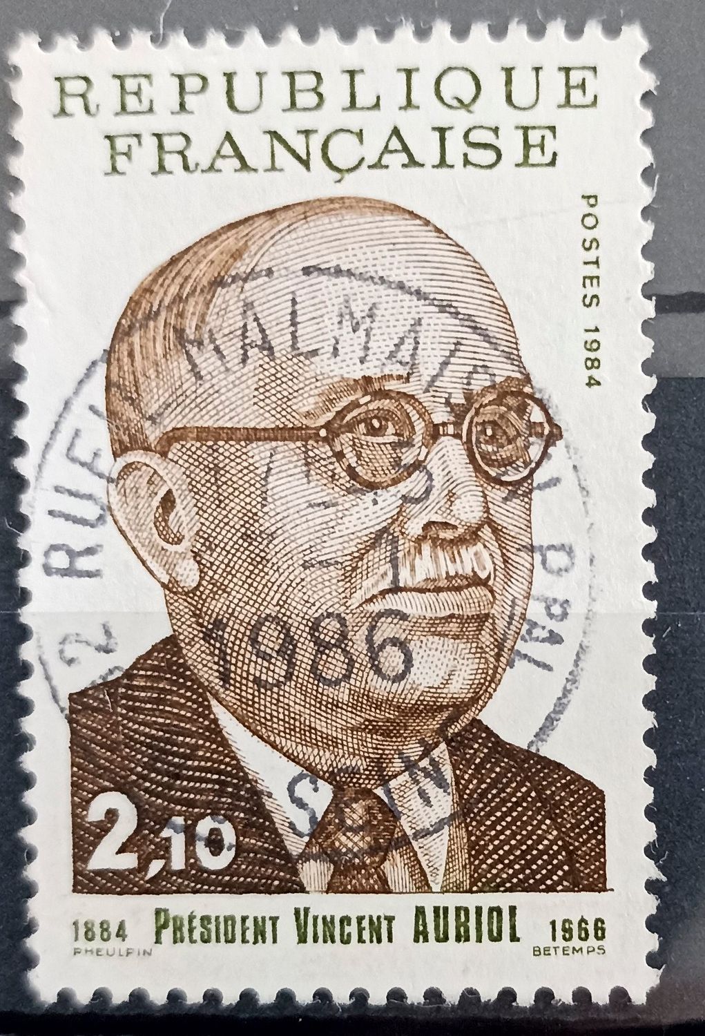 Francia 1984, Presidente Vincent Auriol 1884-1966