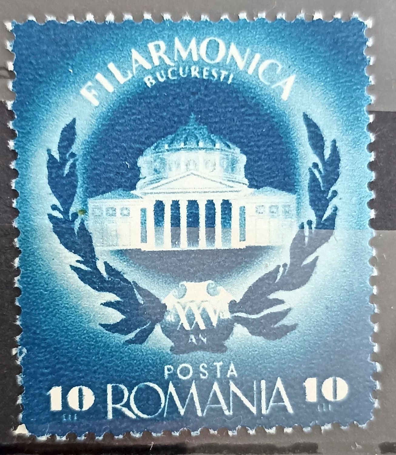 Rumania 1946, Ateneo Rumano y corona de laurel