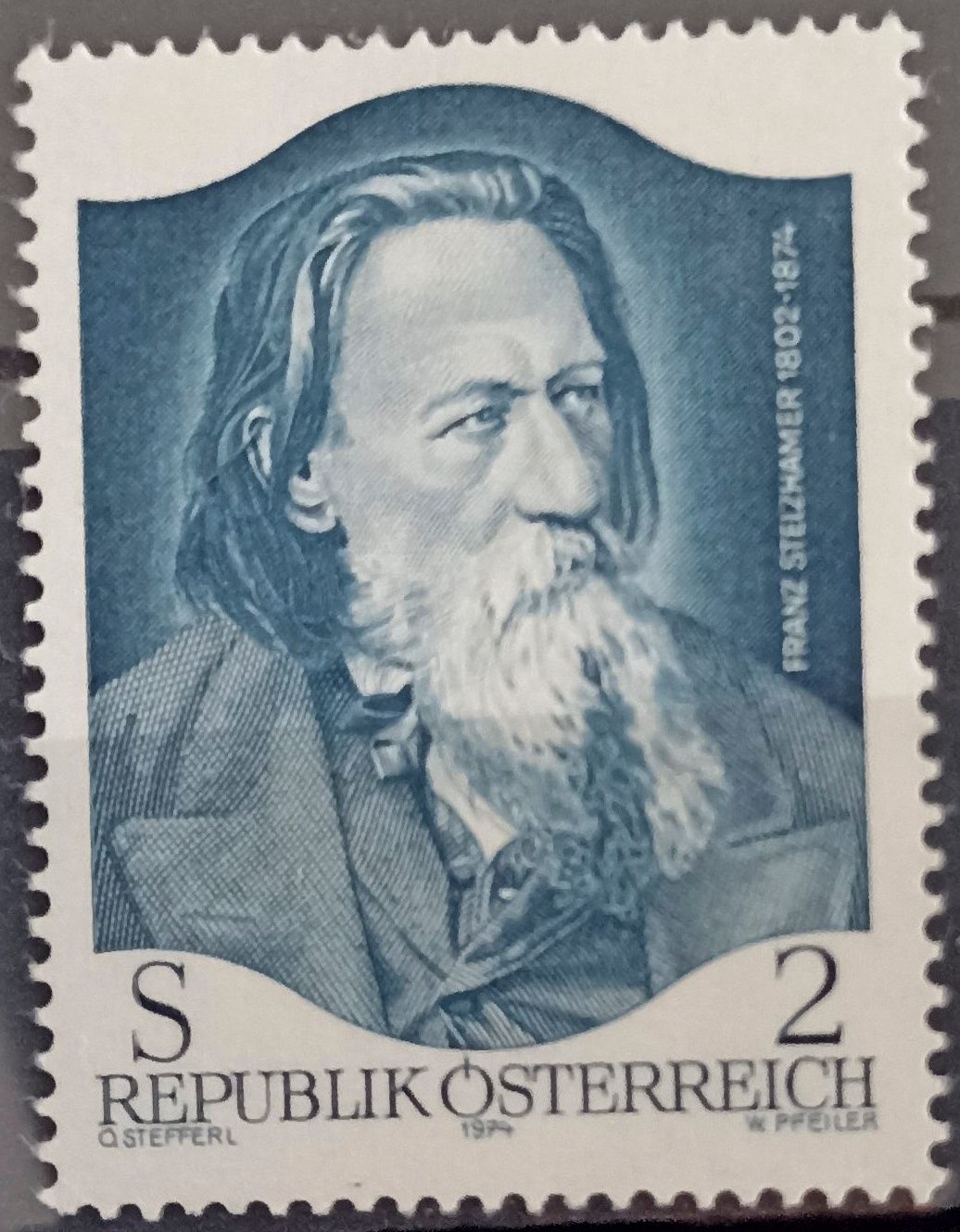 Austria 1974, Franz Stelzhamer (1802-1874), poeta dialectal
