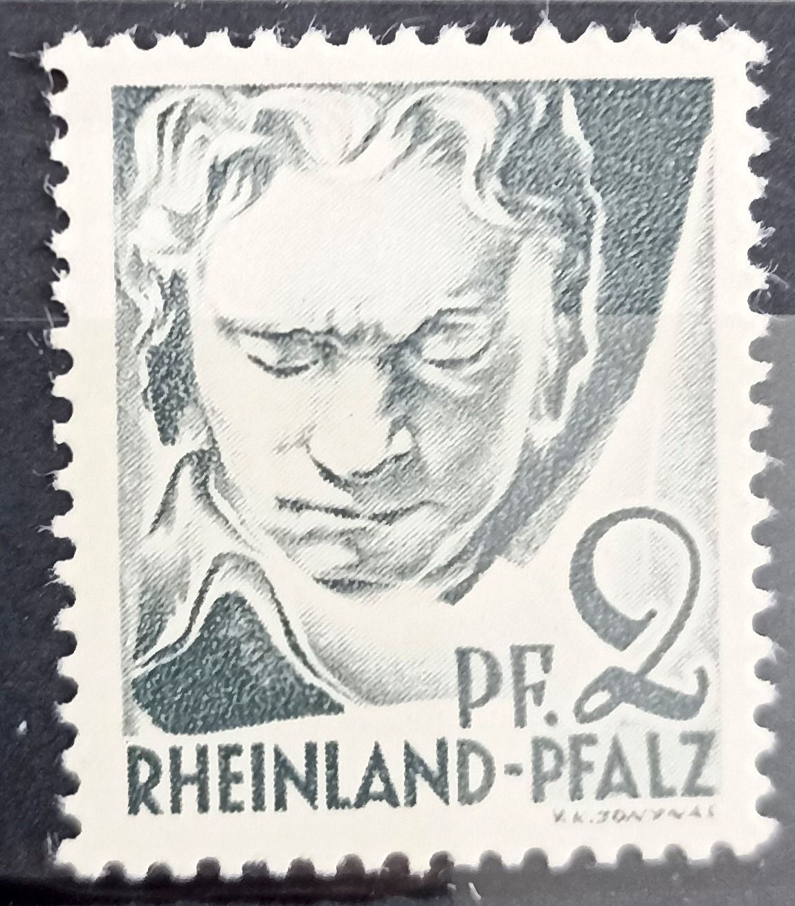 Alemania - Rheinland-Pfalz (Zona Francesa) 1947, Ludwig van Beethoven
