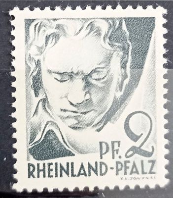 Alemania - Rheinland-Pfalz (Zona Francesa) 1947, Ludwig van Beethoven