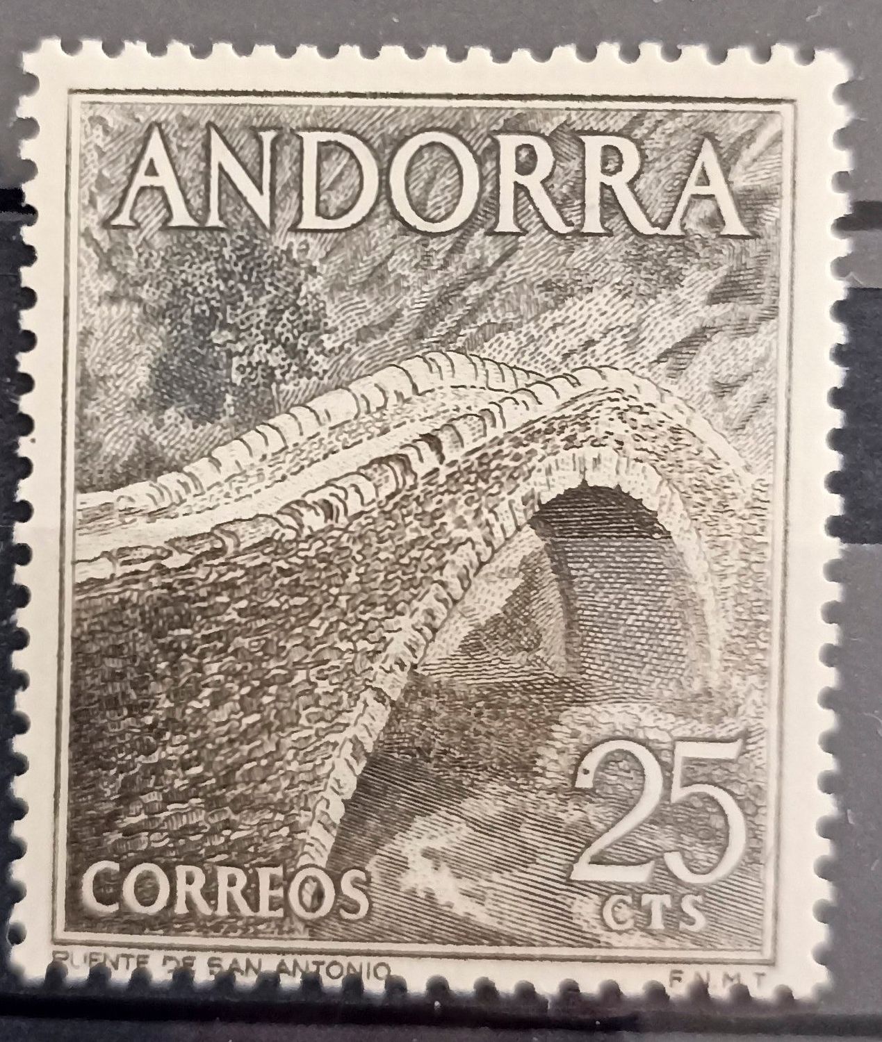 Andorra (Administración Española) 1952, Puente de San Antonio de la Grella