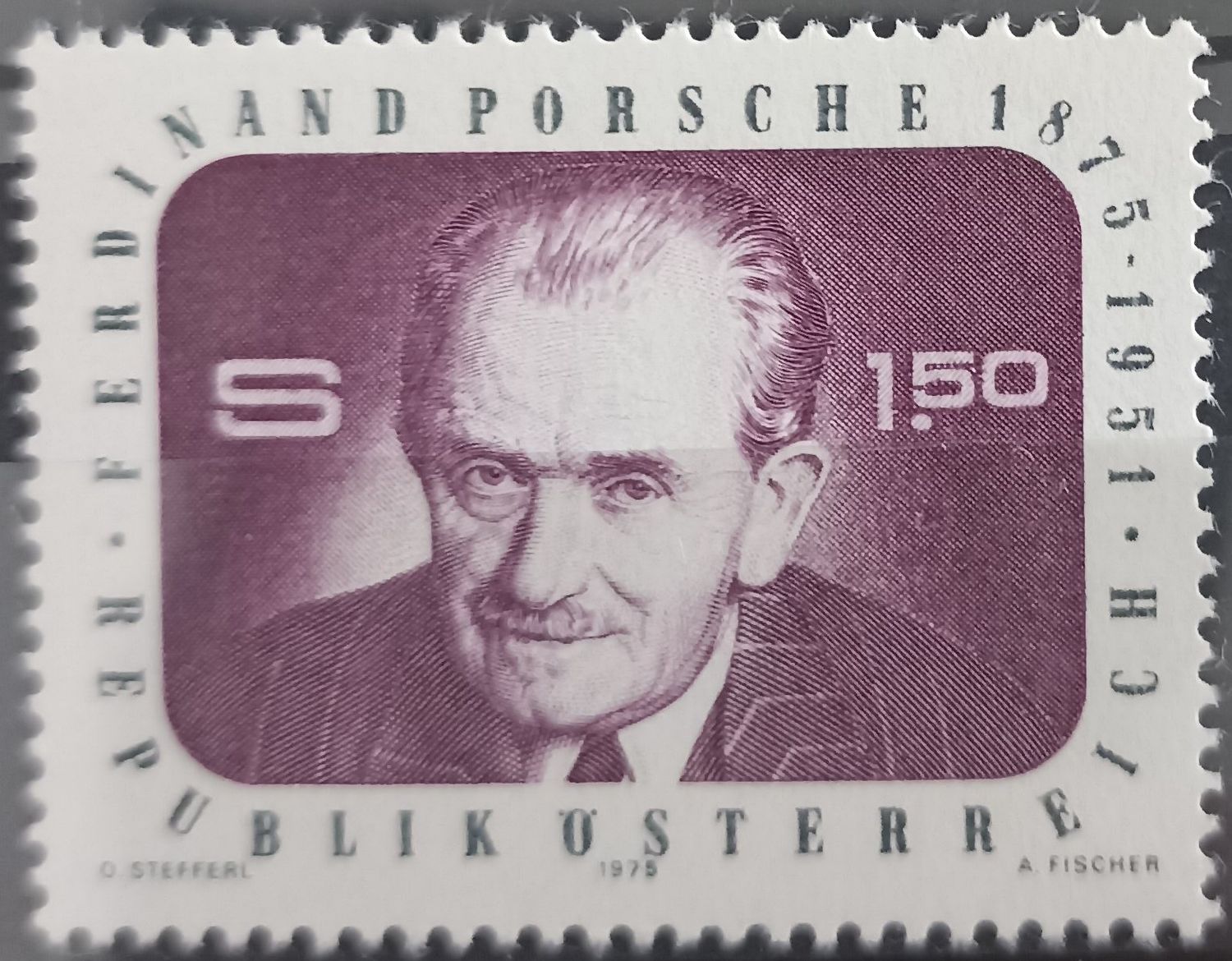 Austria 1975, Ferdinand Porsche (1875-1951), ingeniero automotriz