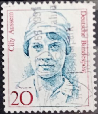 Alemania Federal 1988, Cilly Aussem, tenista alemana campeona Wimbledon 1931