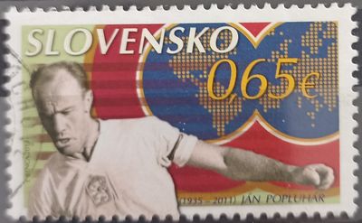Eslovaquia 2019, Ján Popluhár, futbolista legendario checoslovaco