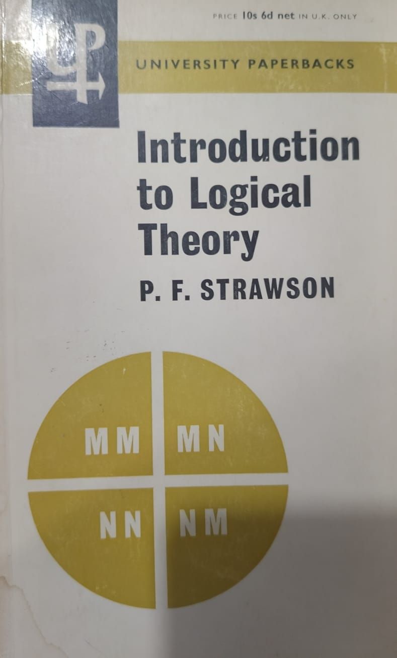 P. F. Strawson, Introduction to Logical Theory
