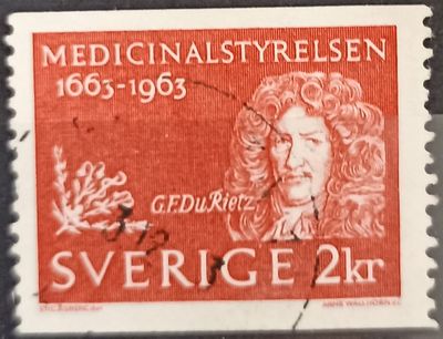 Suecia 1963, Medicinalstyrelsen 1663-1963 - Du Rietz
