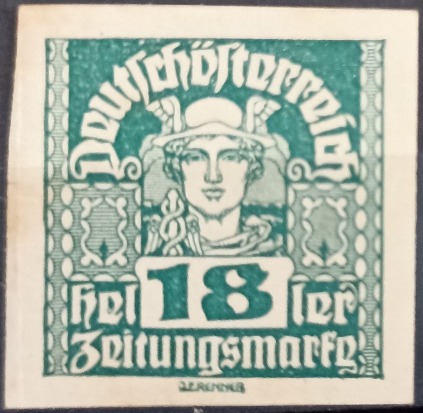 Austria 1920, Mercury Zeitungsmarke 18h