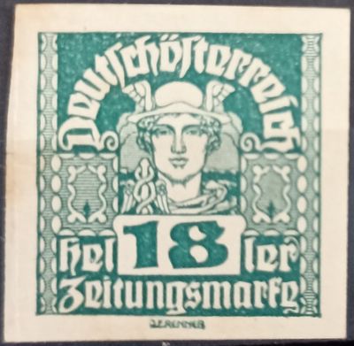 Austria 1920, Mercury Zeitungsmarke 18h