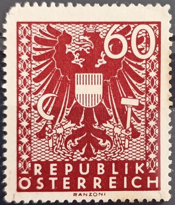 Austria 1945, Águila Federal 60 Groschen
