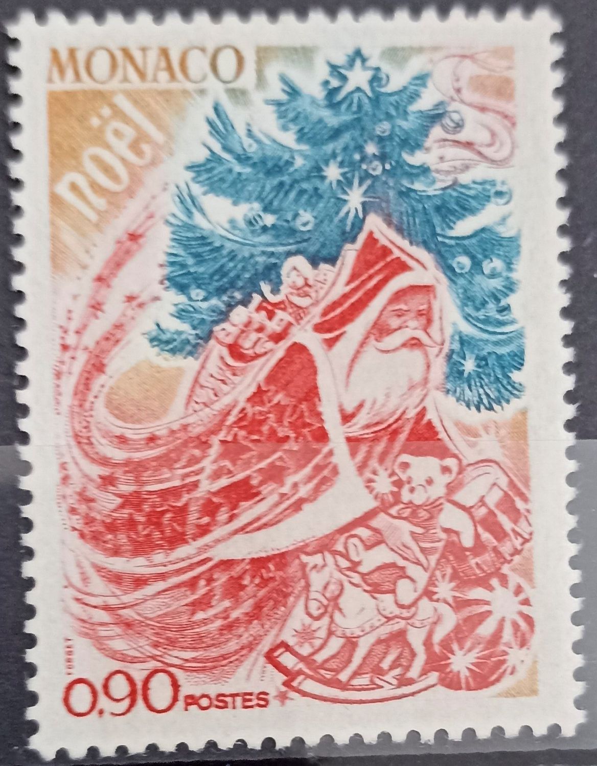 Mónaco 1971, Papá Noel con árbol de Navidad y juguetes