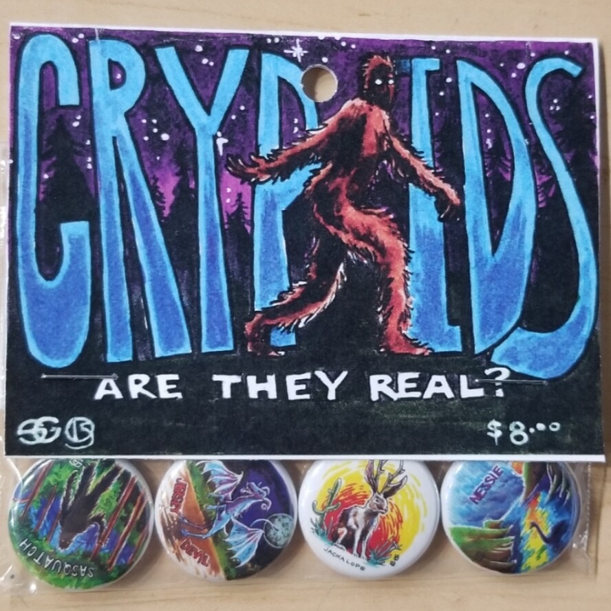Cryptid Button Set - Buttons by Seth Goodkind