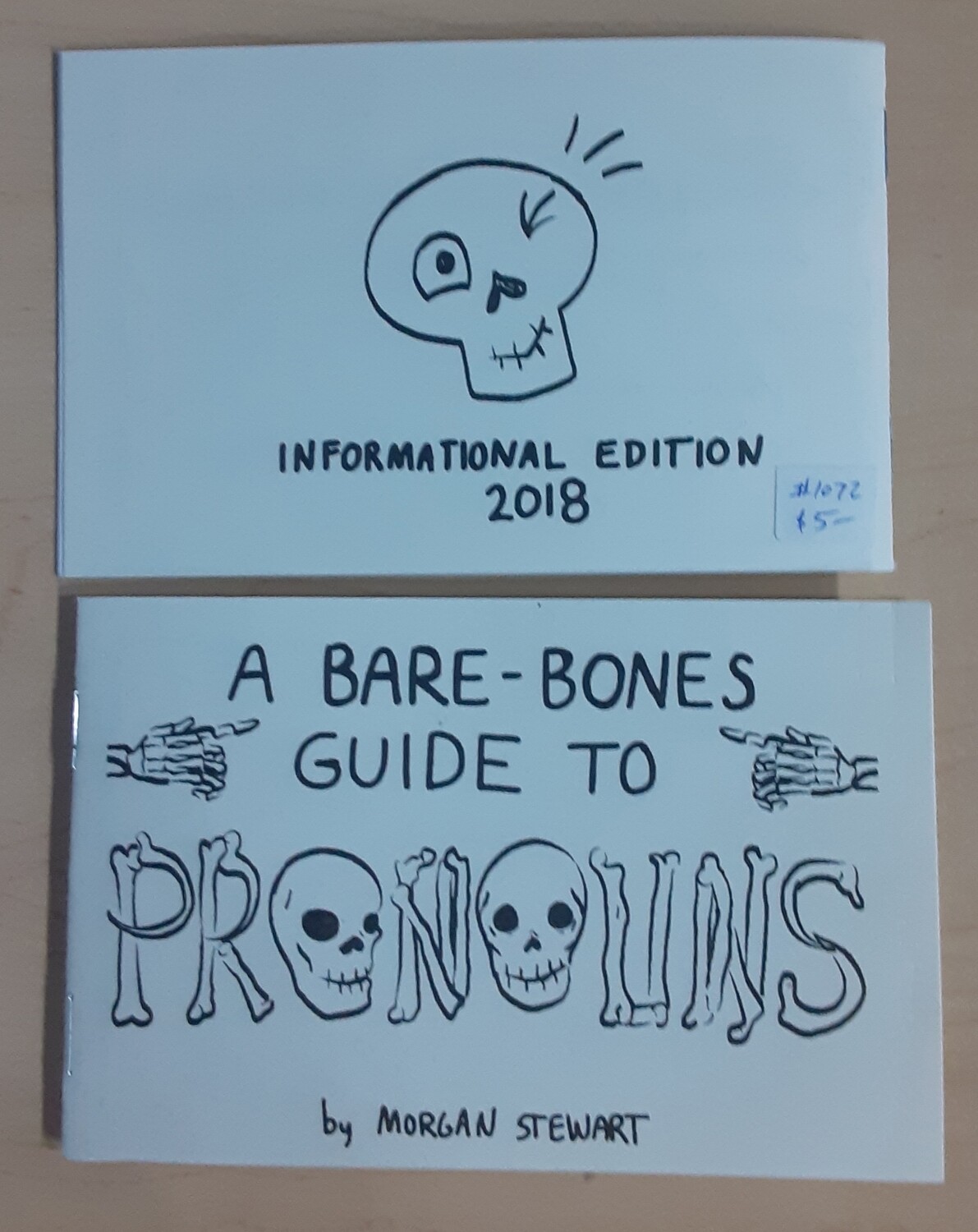 Bare Bones Guide To Pronouns: Informational Edition - Zine by Morgan Stewart