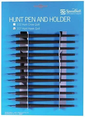 Speedball Hunt Pen and Holder (107 Hawk Quill)