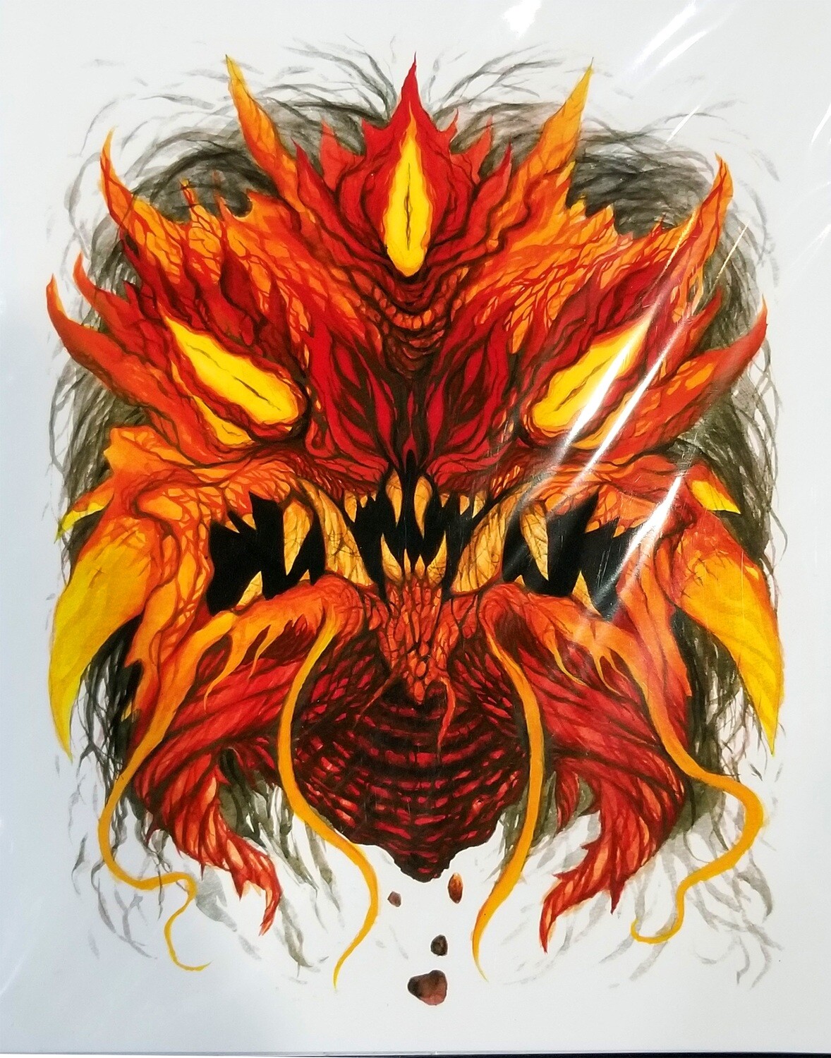 Magma Dragon Azaro - Print by Michael Koehler