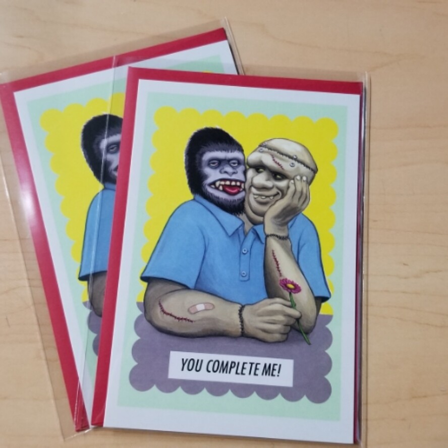 You Complete Me - Greeting Card by Johnny Sampson