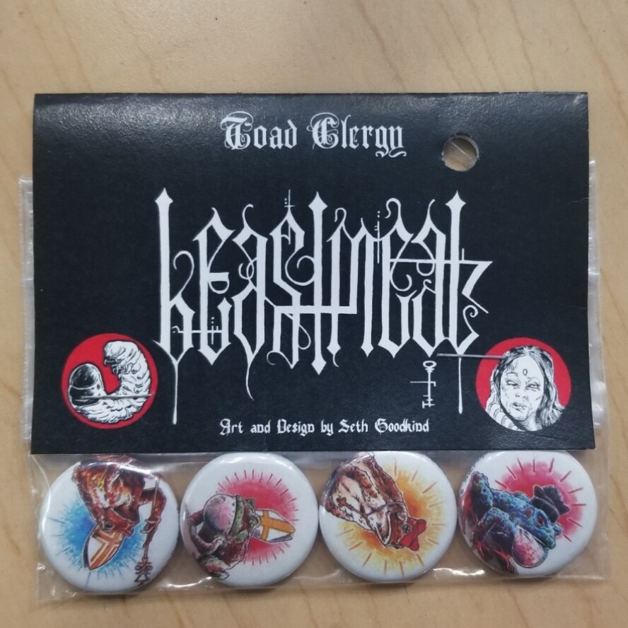 Toad Clergy Set - Buttons by Seth Goodkind