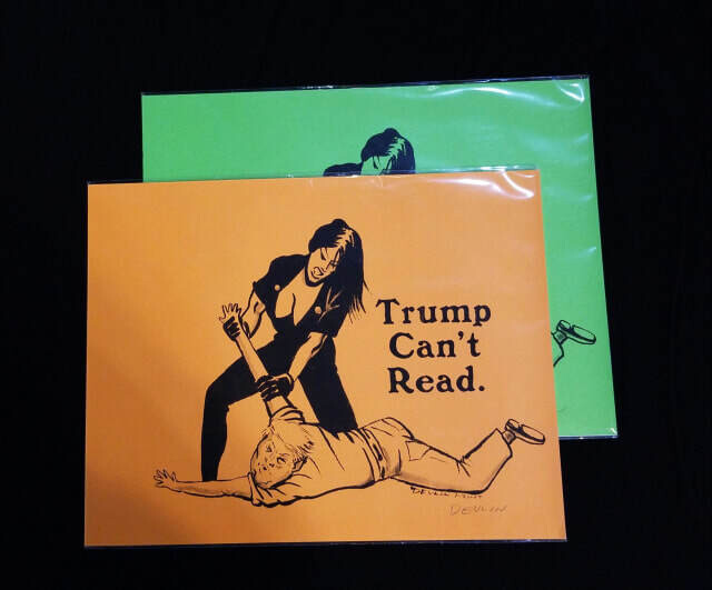 Trump Can't Read - Print by Neil Devlin