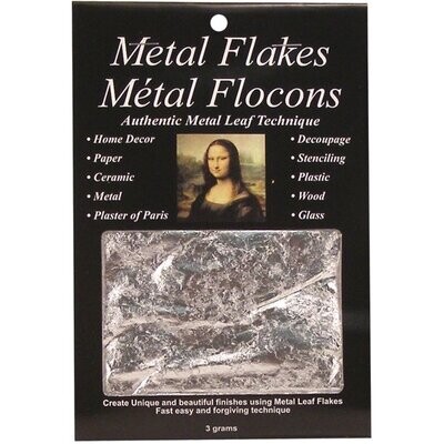 Speedball Metal Flakes (Imitation Silver, 3 grams)