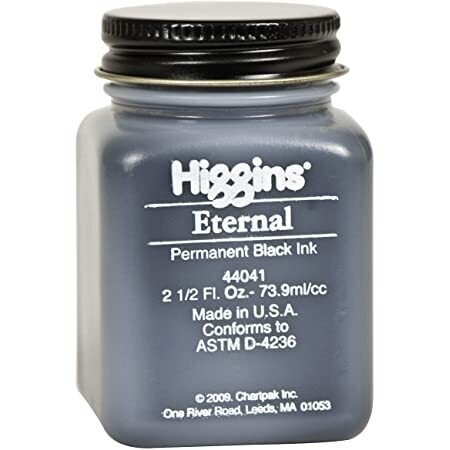 Higgins Eternal Black Writing Ink 2 1/2 oz